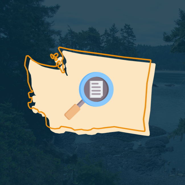 Washington state cutout with text that says "Understanding unemployment benefits if you lost your job in Washington"