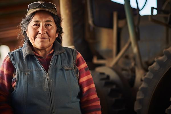 latino woman agricultural worker