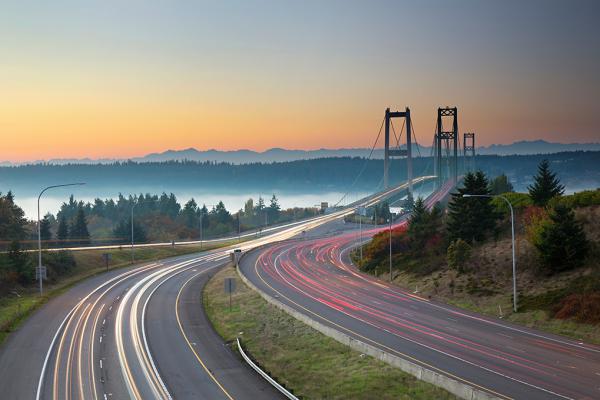 tacoma narrrows bridge; washington state;