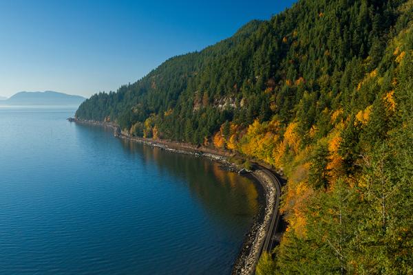 bahía de samish; washington; camino chuckanut;