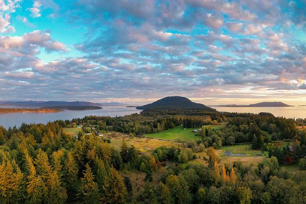 panorama; isla lummi; whatcom; washington;